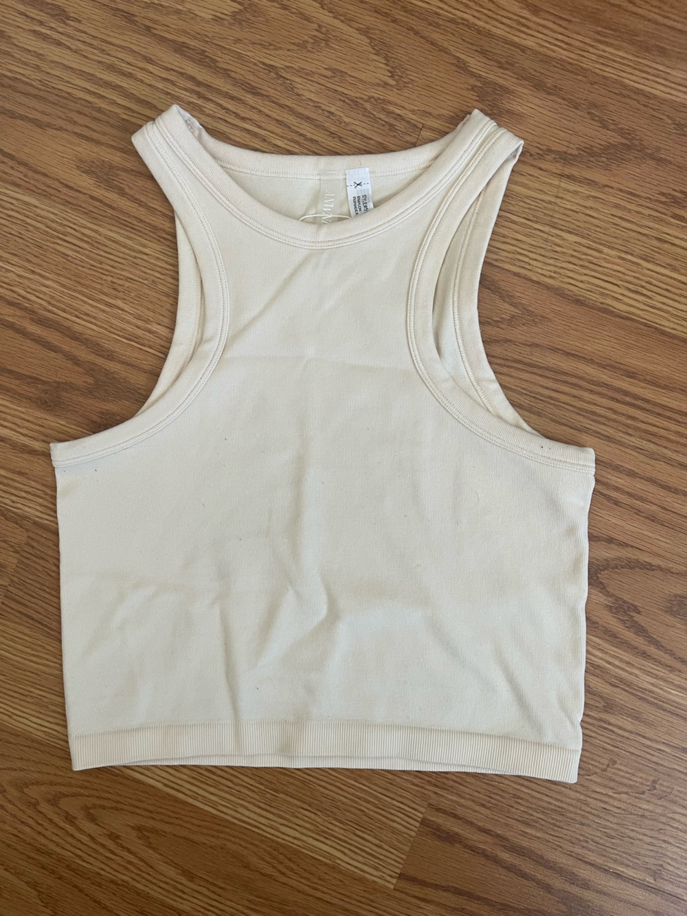 NWT!  ANWND Cream Ribbed Crop Tank BOHO baddie feminine small/medium